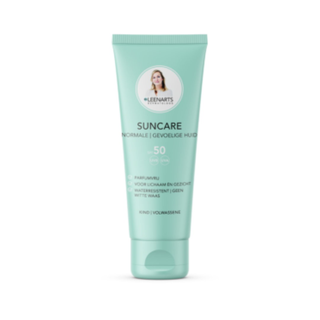 De Drs Leenarts Suncare SPF 50 is een hydraterende, niet-plakkende zonnebrandcrème. Het zonbeschermingsproduct laat geen witte waas achter en bevat verantwoorde zonnefilters. De Drs Leenarts suncare is volledig vegan, dierproefvrij en parfumvrij.
