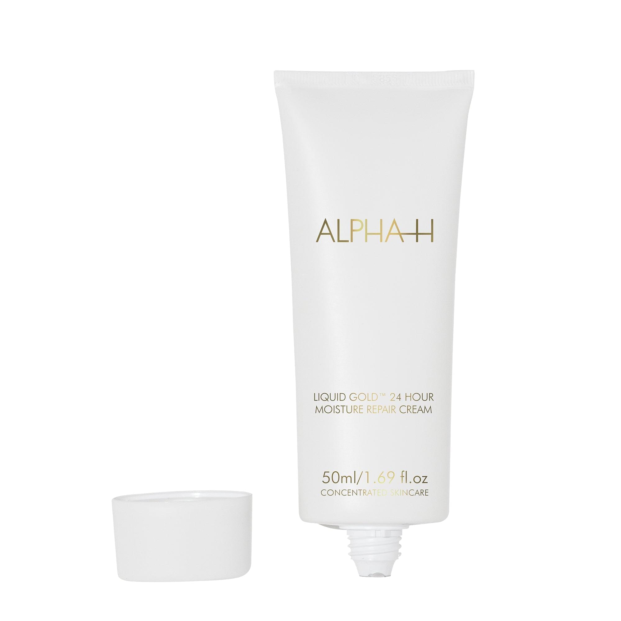 Ervaar de ultieme nachtelijke verjonging met de Alpha-H Liquid Gold 24 Hour Moisture Repair Cream. Deze herstellende nachtcrème is doordrenkt met krachtige ingrediënten, waaronder glycolzuur, melkzuur, hyaluronzuur, peptiden en vitamine E.