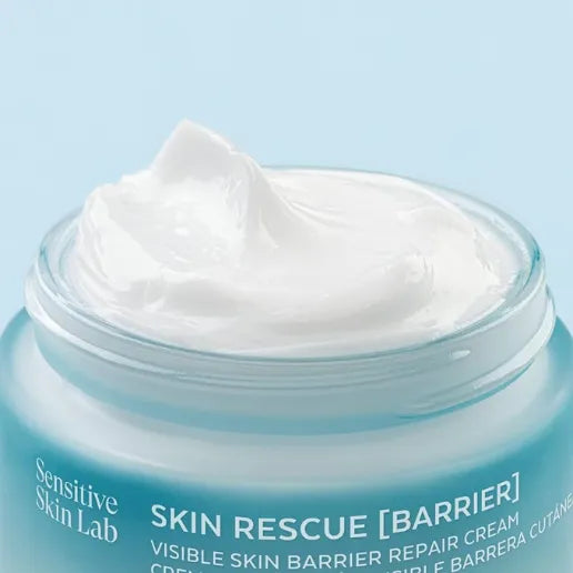 Sensilis Skin Rescue Barrier: 35% meer hydratatie in 30 min en 27% minder vochtverlies in 24 uur. Voor een kalme, stralende en herstelde huid.