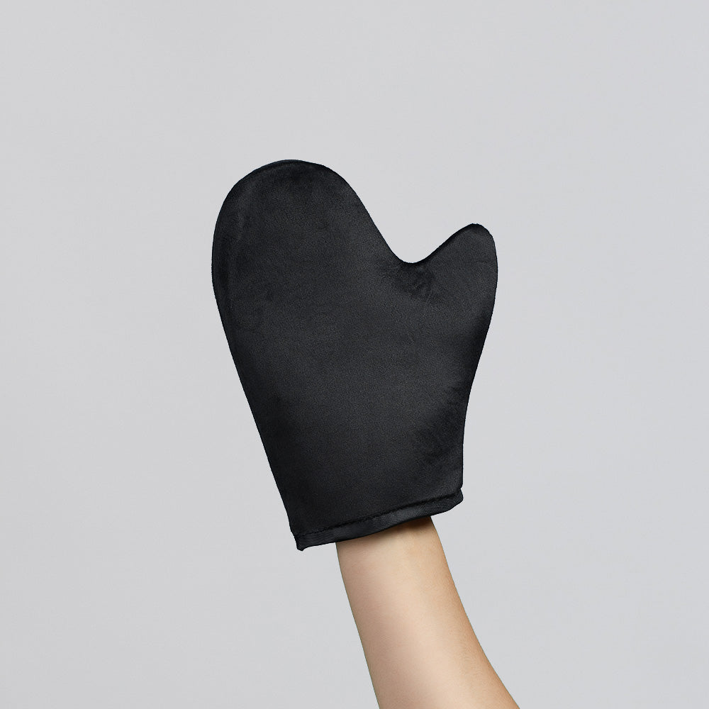 Luxe zelfbruiner handschoen om je self tan mousse streeploos aan te brengen.